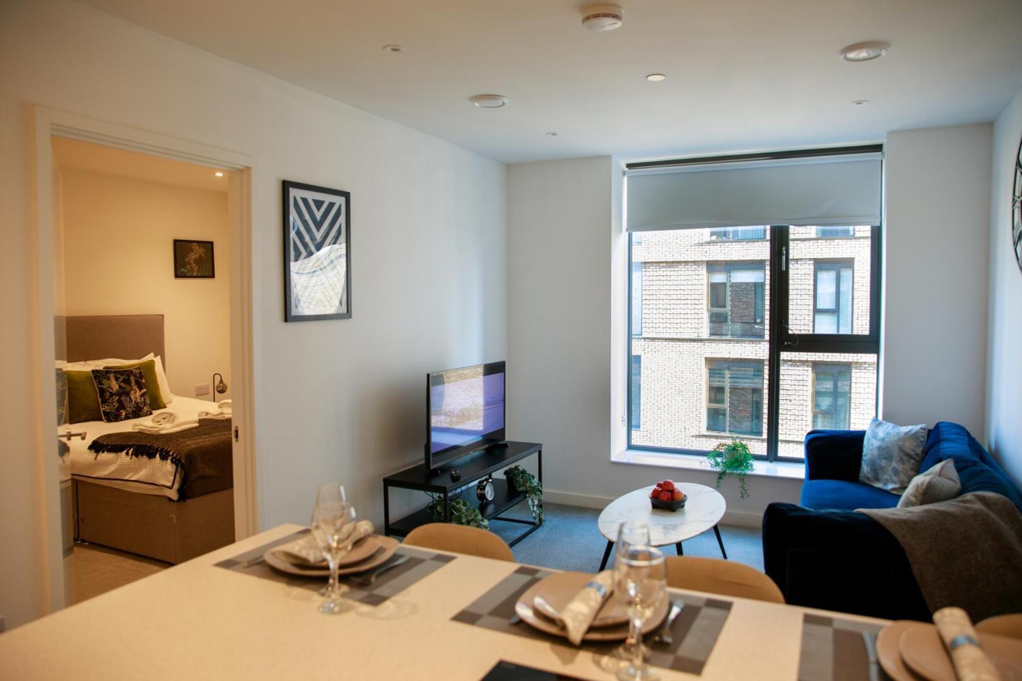 Trafford Suite Modern 1 Bed With Cinema Room Manchester Luaran gambar